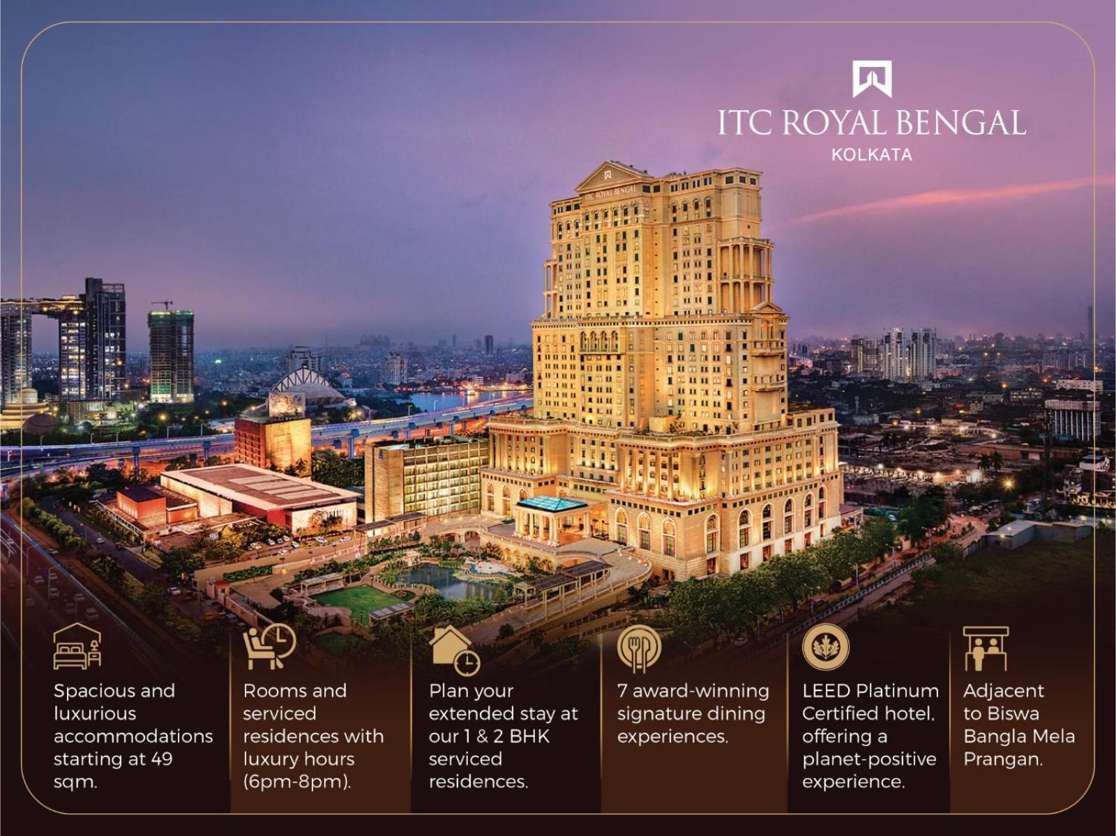ไอทีซี รอยัล เบงกอล อะ ลักชัวรี คอลเลคชั่น โฮเต็ล โกลกาตา Hotel ภายนอก รูปภาพ